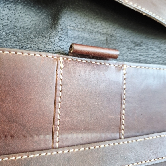 Brown Leather Men's Bag - Picture 4 of 11